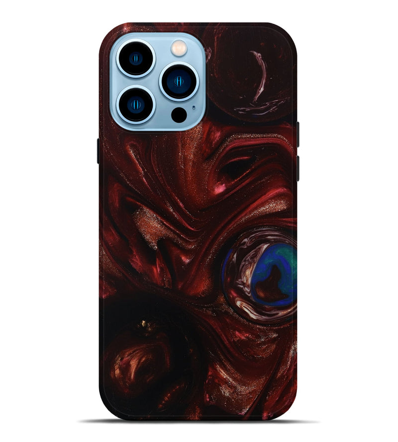 iPhone 14 Pro Max Wood+Resin Live Edge Phone Case - Delores (Orbit, 685072)