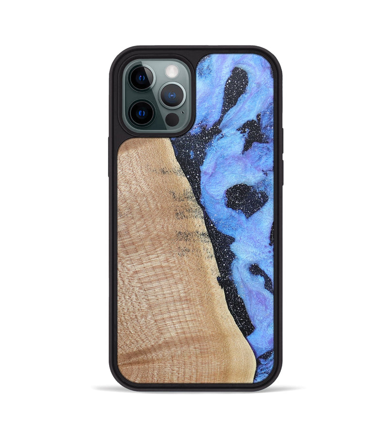 iPhone 12 Pro Wood+Resin Phone Case - Miles (Cosmos, 685090)