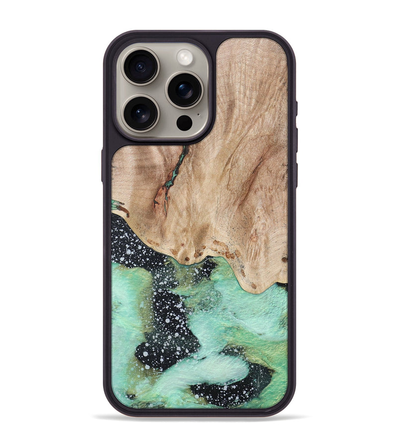 iPhone 15 Pro Max Wood+Resin Phone Case - Marvin (Cosmos, 685097)
