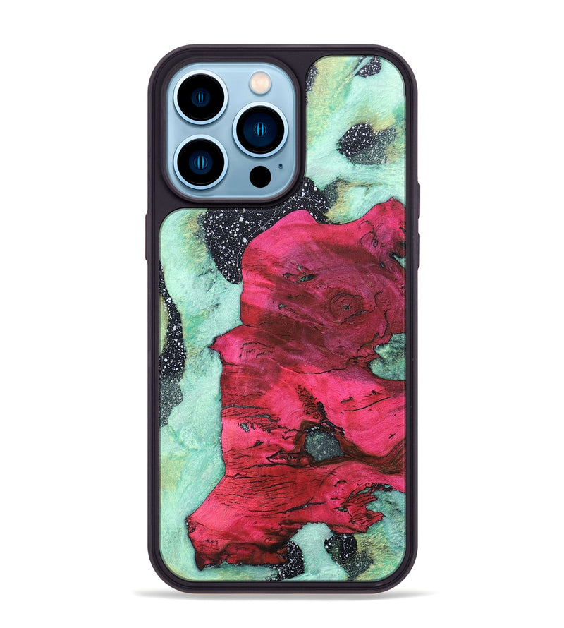 iPhone 14 Pro Max Wood+Resin Phone Case - Chandler (Cosmos, 685100)