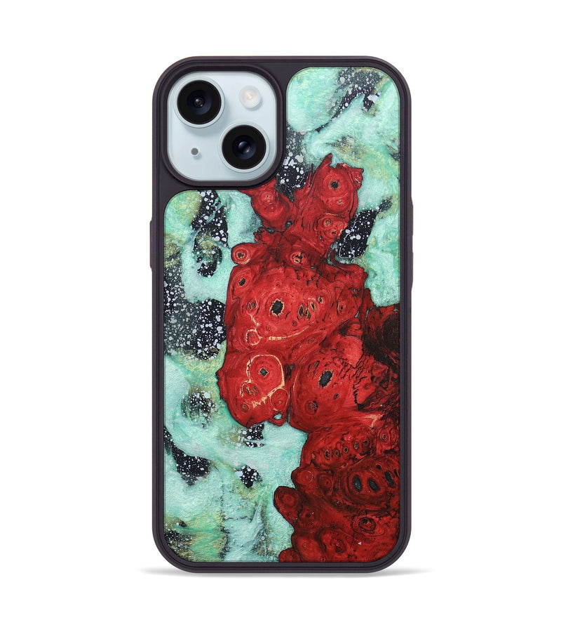 iPhone 15 Wood+Resin Phone Case - Rocky (Cosmos, 685102)