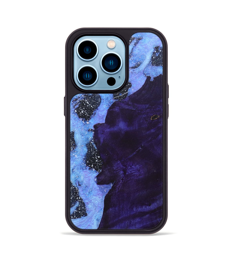 iPhone 14 Pro Wood+Resin Phone Case - Isla (Cosmos, 685108)