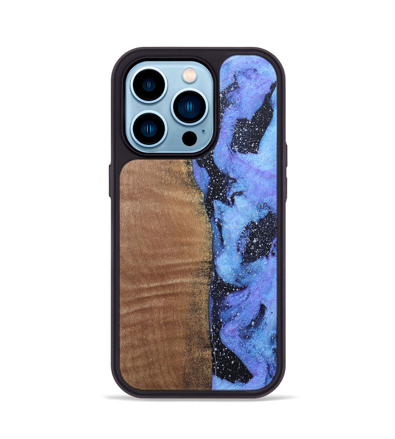iPhone 14 Pro Wood+Resin Phone Case - Remi (Cosmos, 685114)