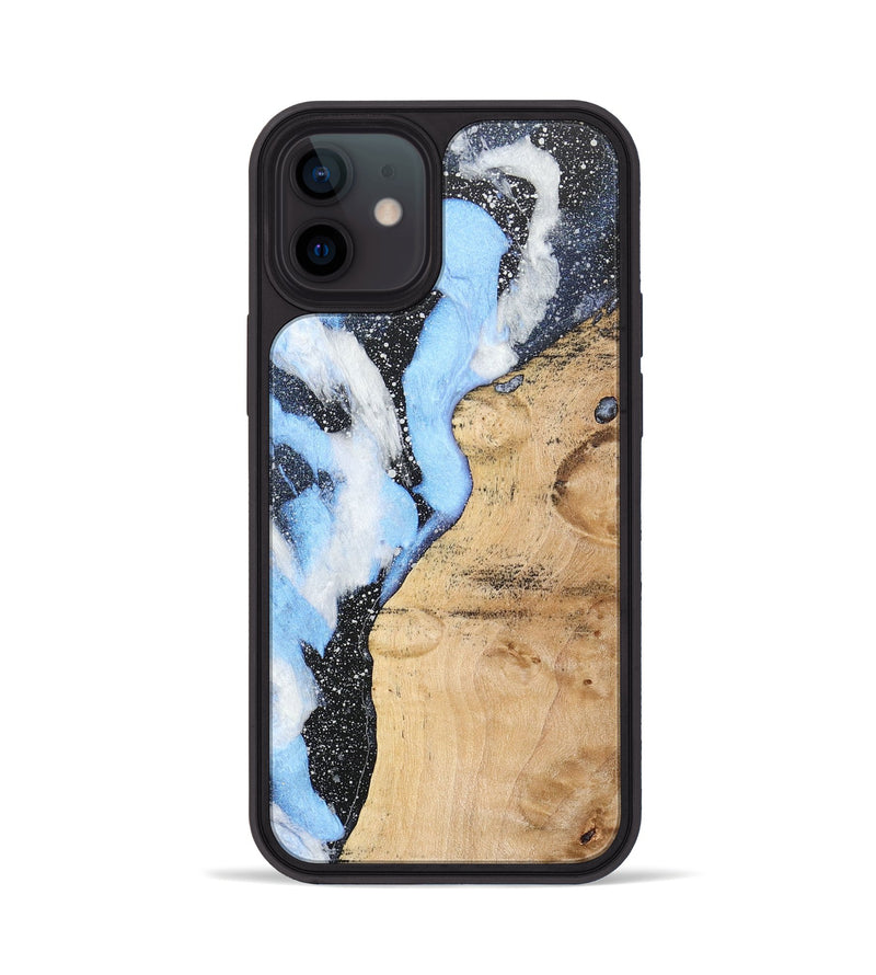 iPhone 12 Wood+Resin Phone Case - Keith (Cosmos, 685174)