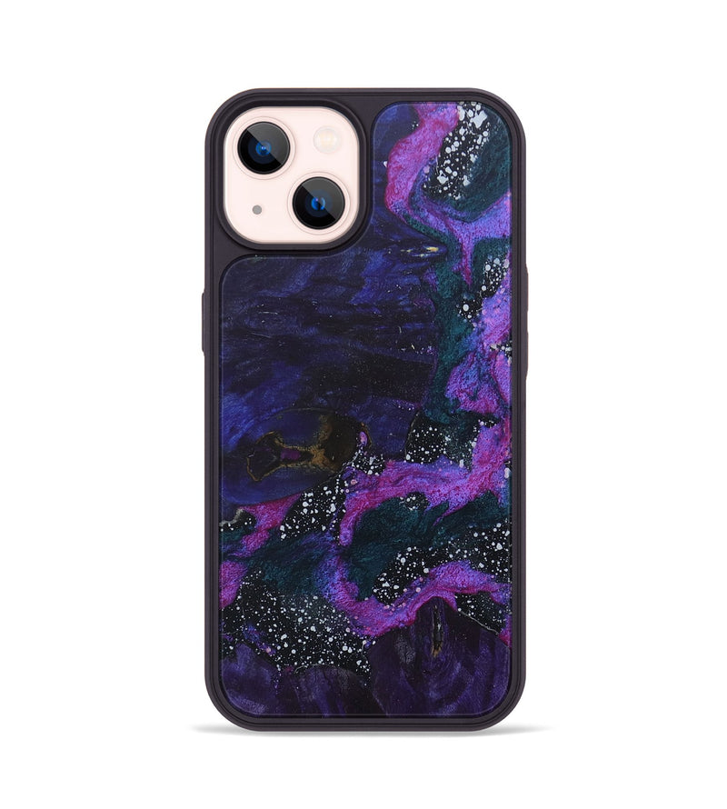 iPhone 14 Wood+Resin Phone Case - Dennis (Cosmos, 685175)