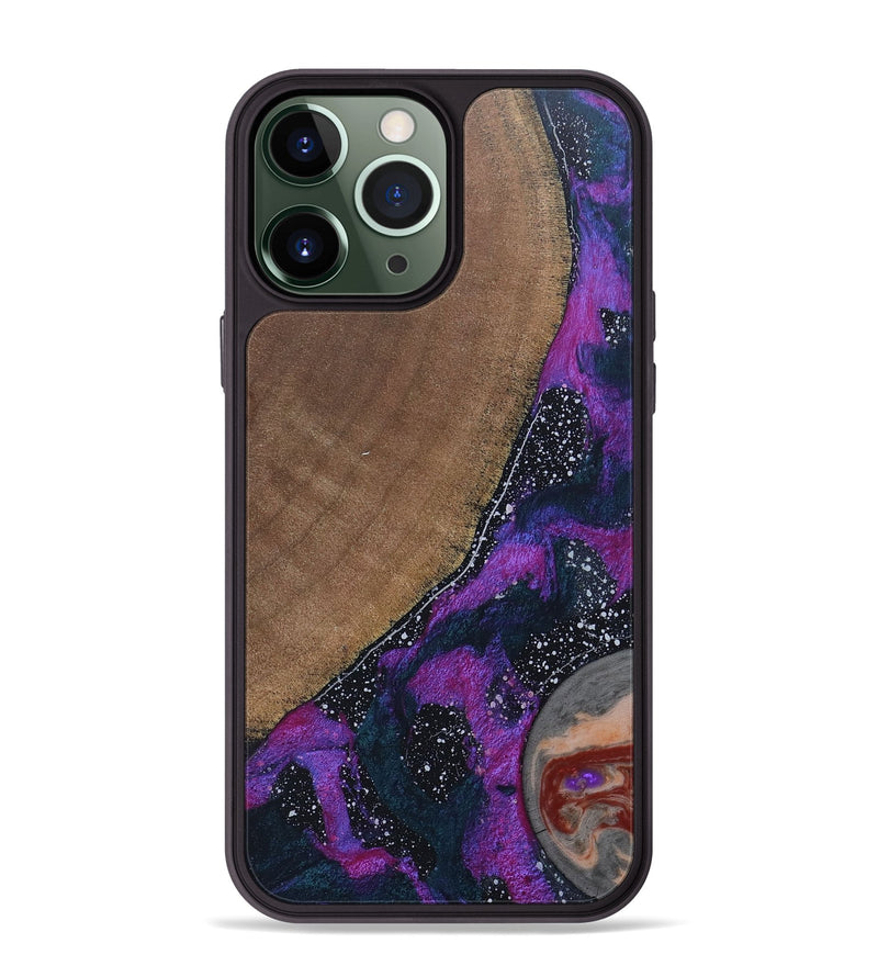 iPhone 13 Pro Max Wood+Resin Phone Case - Cora (Cosmos, 685179)