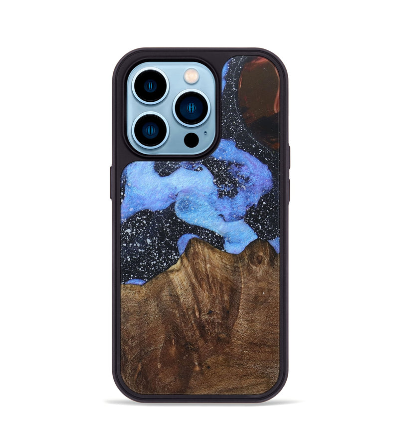 iPhone 14 Pro Wood+Resin Phone Case - Estrella (Cosmos, 685181)