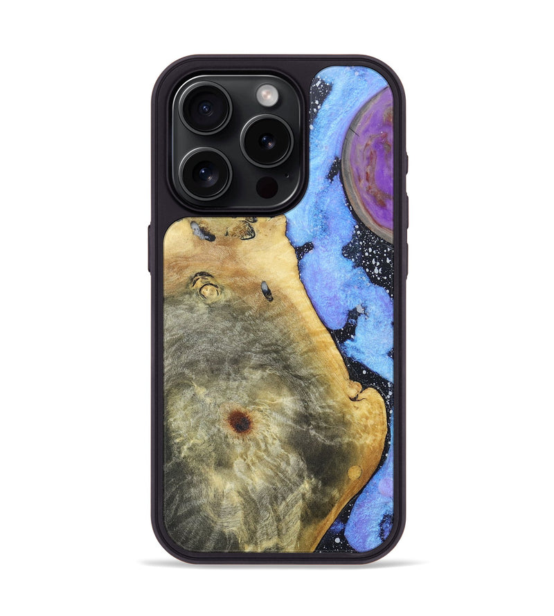 iPhone 15 Pro Wood+Resin Phone Case - Maggie (Cosmos, 685334)