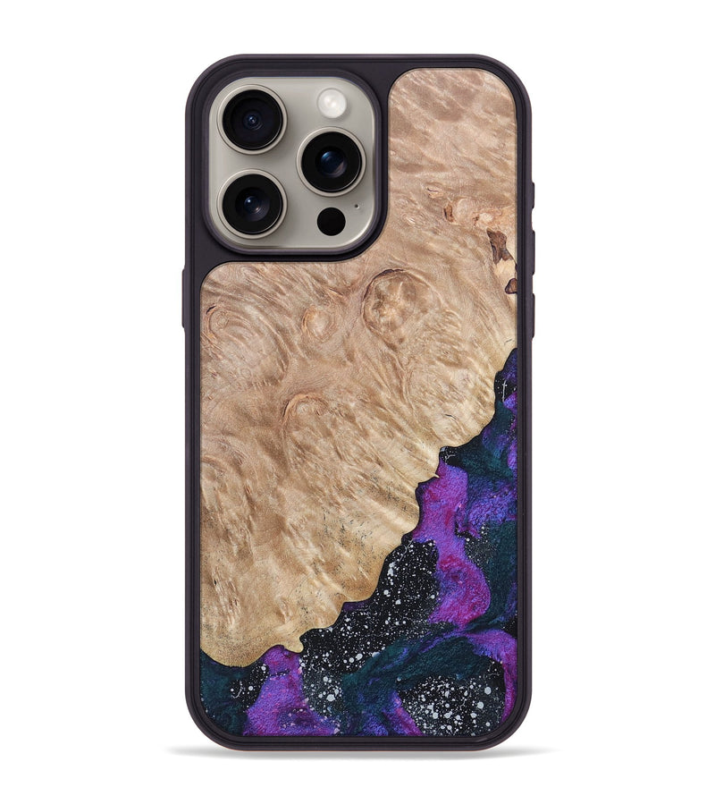 iPhone 15 Pro Max Wood+Resin Phone Case - Kobe (Cosmos, 685335)