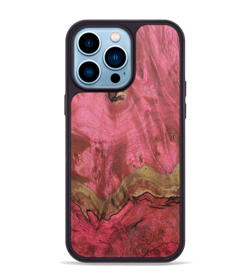 iPhone 14 Pro Max Wood+Resin Phone Case - King (Wood Burl, 685349)
