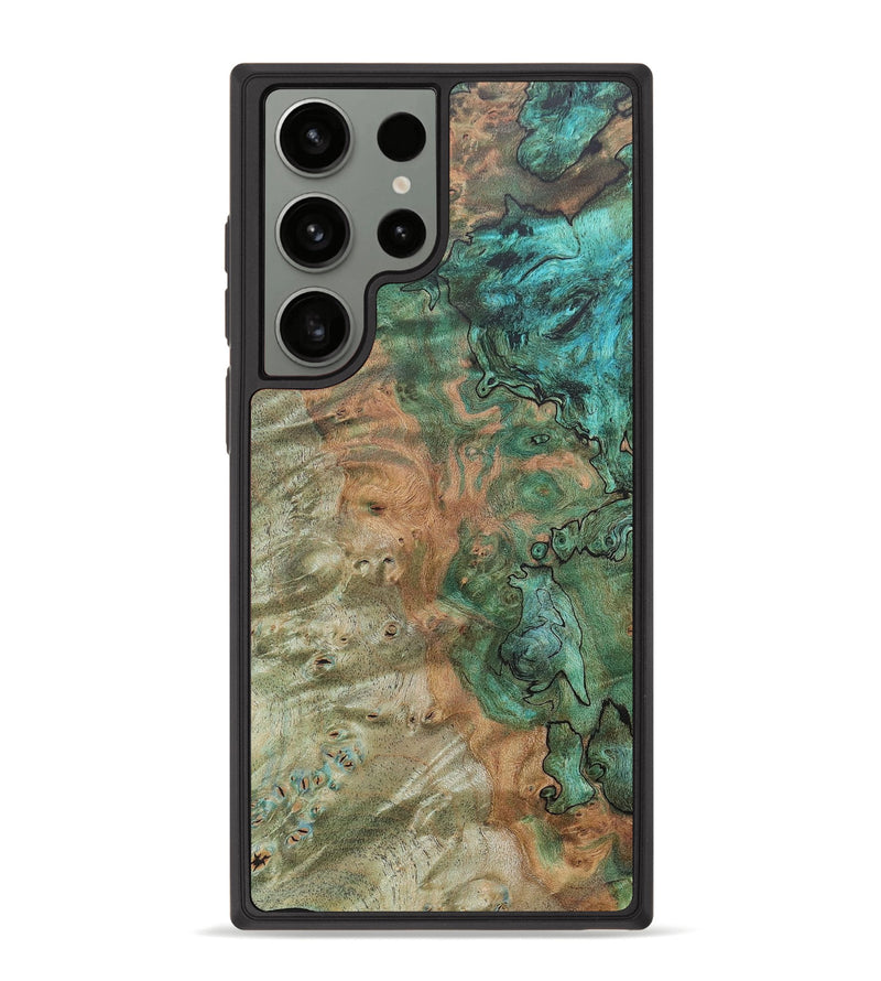Galaxy S23 Ultra Wood+Resin Phone Case - Sloane (Wood Burl, 685351)