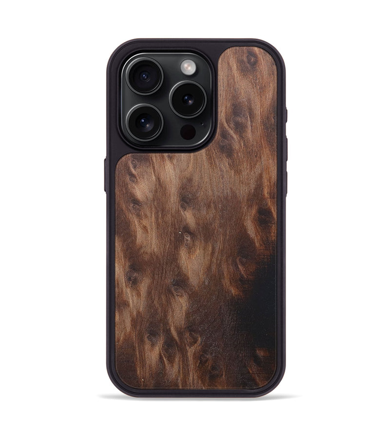 iPhone 15 Pro Wood+Resin Phone Case - Patrice (Wood Burl, 685360)