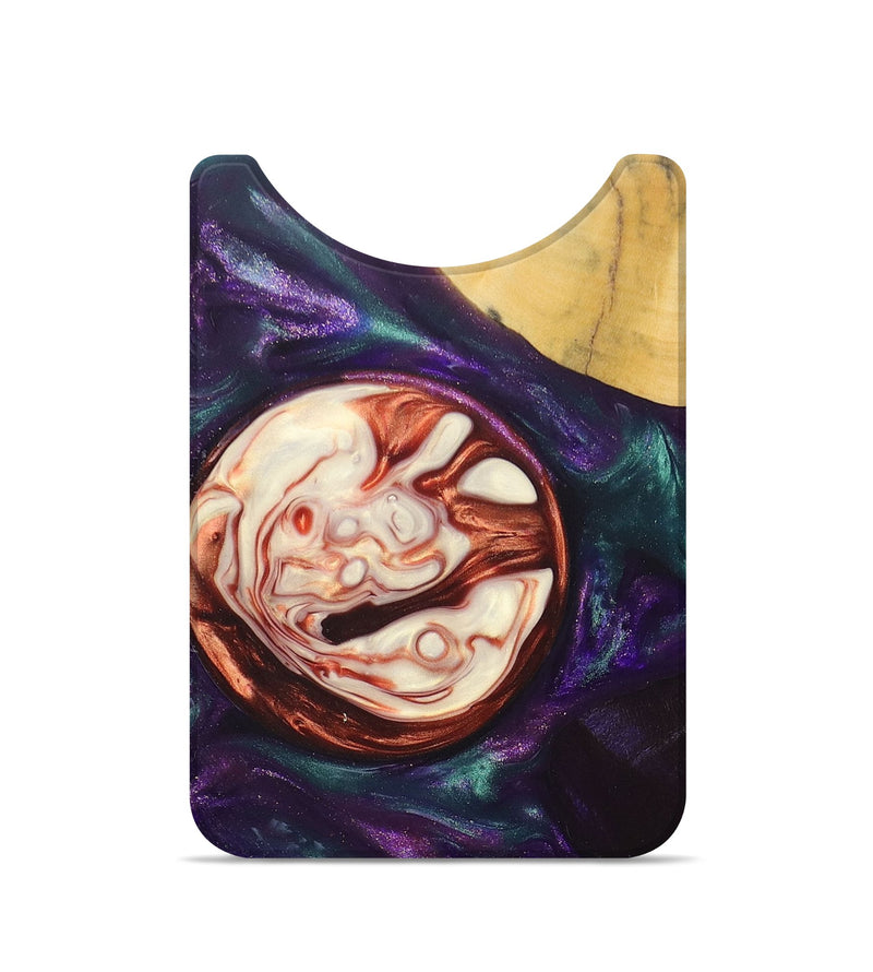 Live Edge Wood+Resin Wallet - Charlee (Purple, 685402)