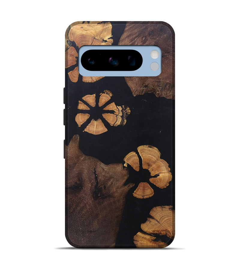 Pixel 8 Pro Wood+Resin Live Edge Phone Case - Jimena (Pure Black, 685610)