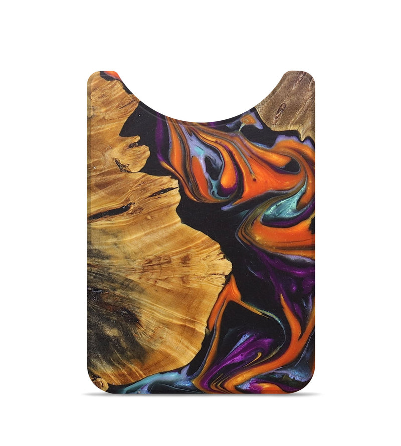 Live Edge Wood+Resin Wallet - Emma (Red, 685621)