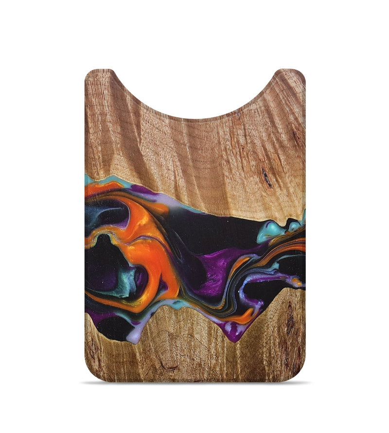 Live Edge Wood+Resin Wallet - Deanna (Red, 685622)
