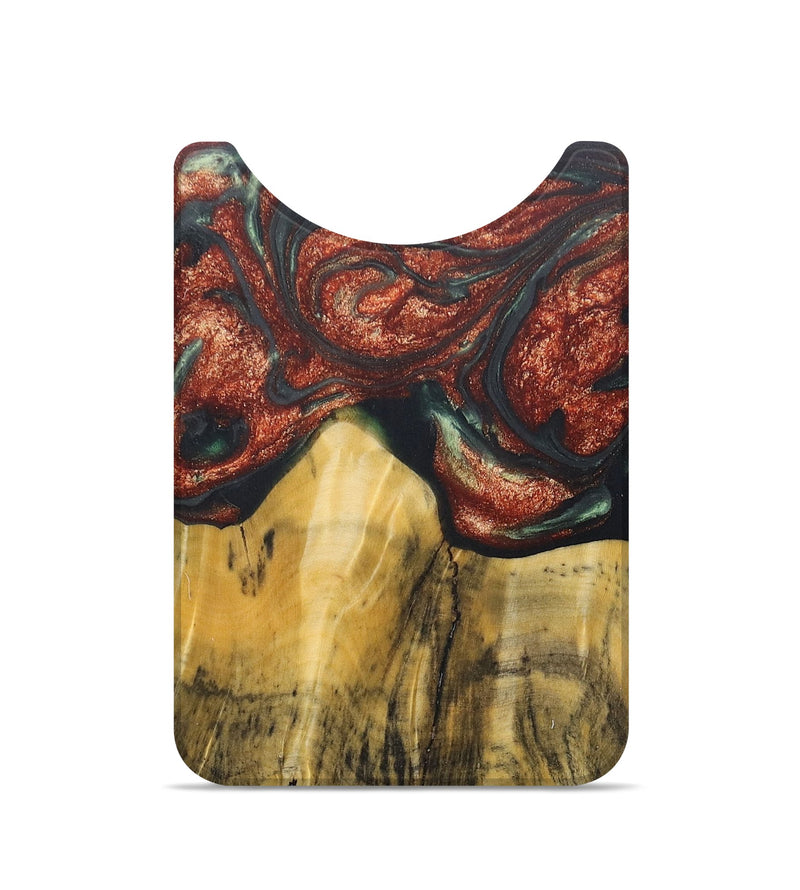 Live Edge Wood+Resin Wallet - Malcolm (Green, 685633)