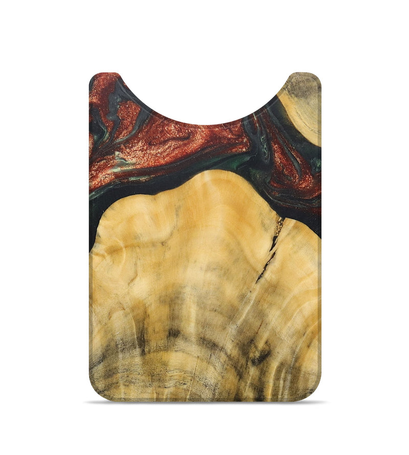 Live Edge Wood+Resin Wallet - Rachelle (Green, 685634)
