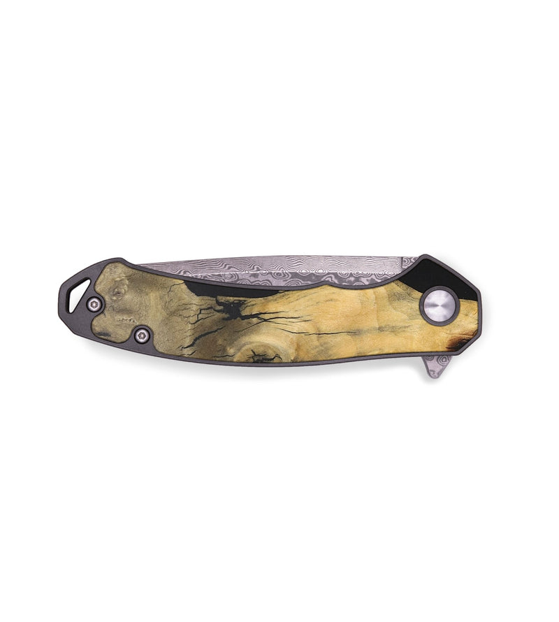 EDC Wood+Resin Pocket Knife - Kimberly (Pure Black, 685667)