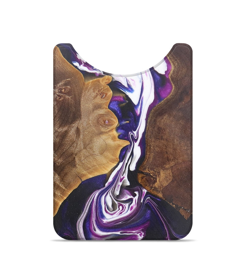 Live Edge Wood+Resin Wallet - Kassidy (Purple, 685778)