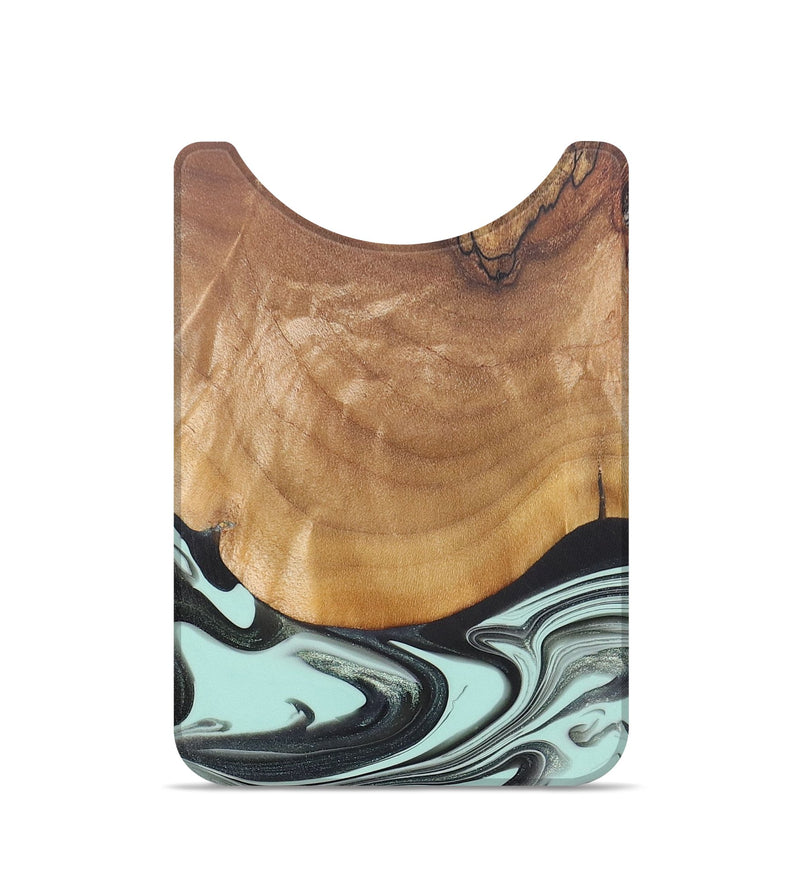 Live Edge Wood+Resin Wallet - Esteban (Black & White, 685779)