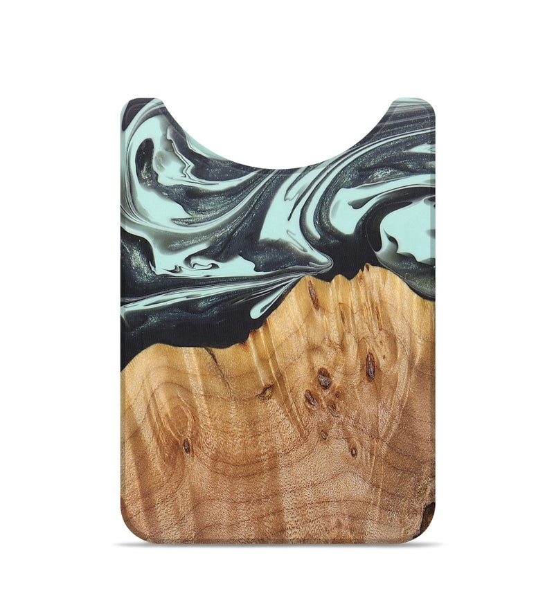 Live Edge Wood+Resin Wallet - Jackson (Black & White, 685780)