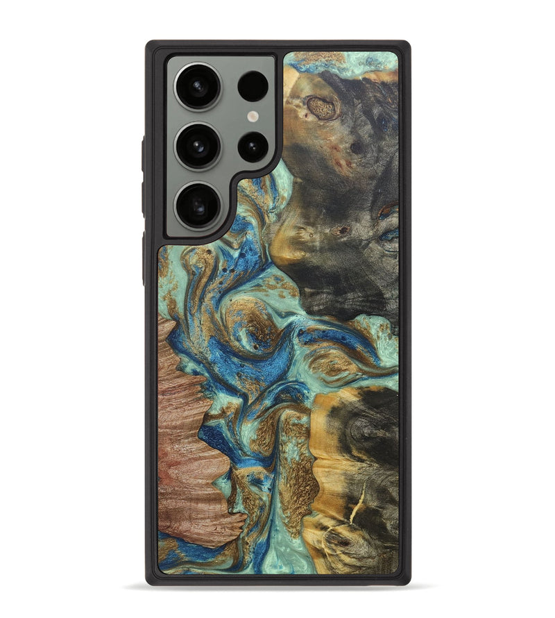 Galaxy S23 Ultra Wood+Resin Phone Case - Kameron (Mosaic, 685887)