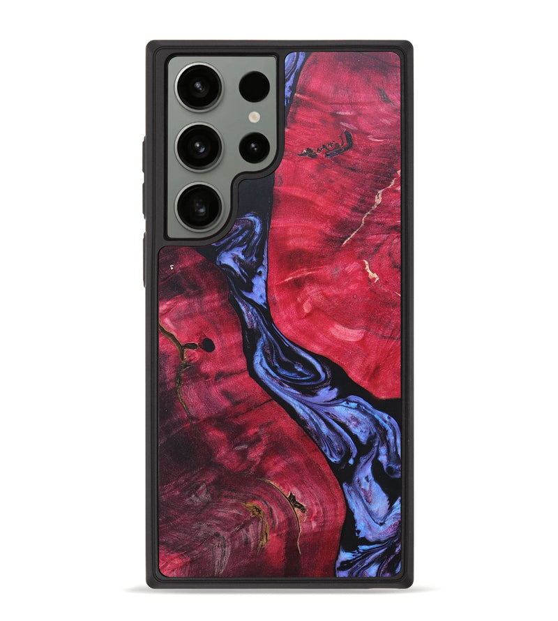 Galaxy S23 Ultra Wood+Resin Phone Case - Josie (Purple, 685906)