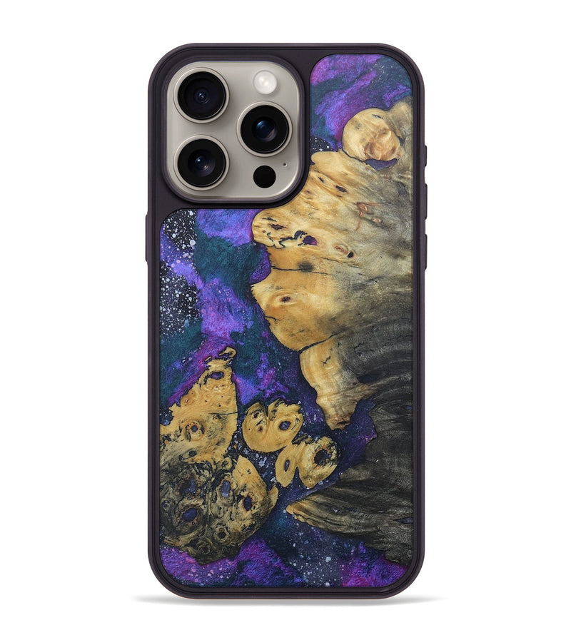 iPhone 15 Pro Max Wood+Resin Phone Case - Bella (Cosmos, 685972)