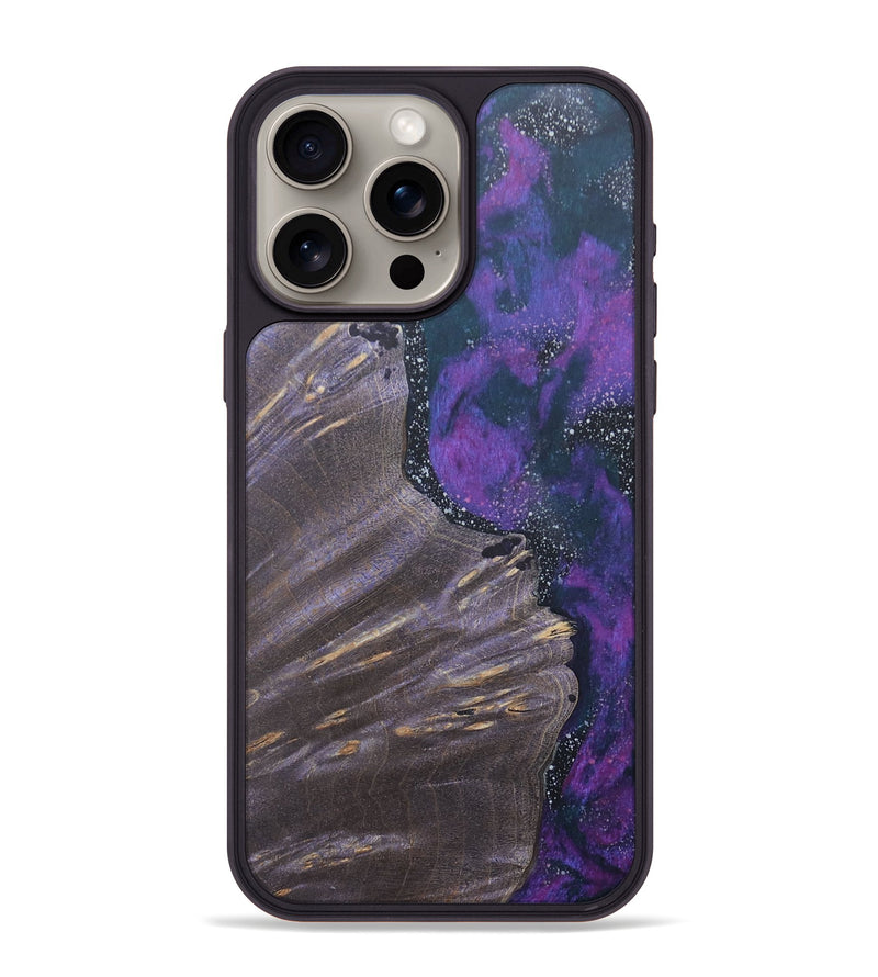 iPhone 15 Pro Max Wood+Resin Phone Case - Jarod (Cosmos, 685976)