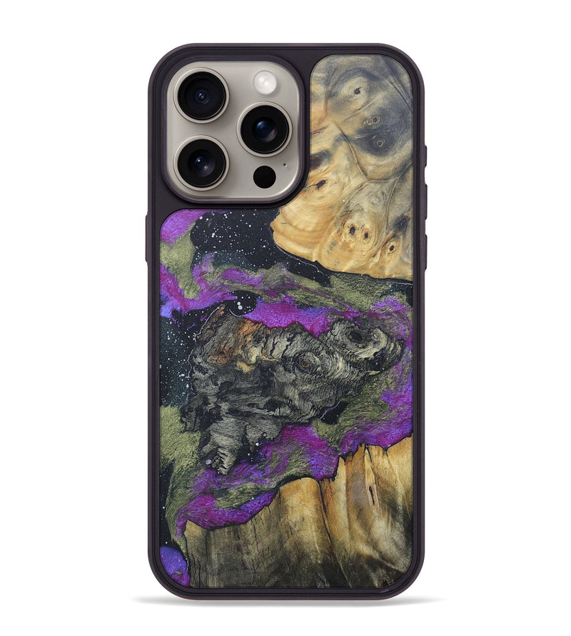 iPhone 15 Pro Max Wood+Resin Phone Case - Gale (Cosmos, 685986)