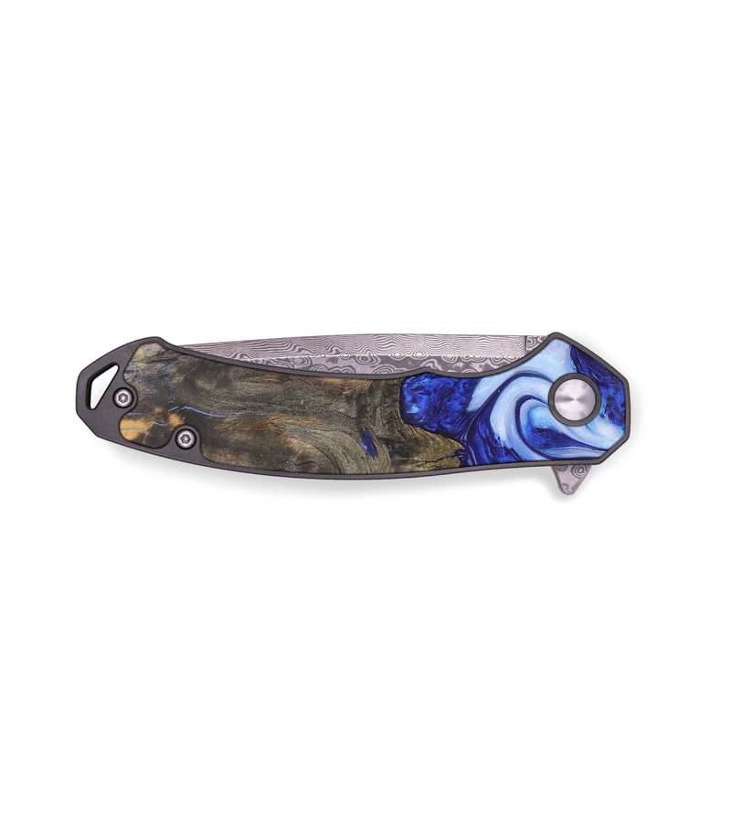 EDC Wood+Resin Pocket Knife - Sawyer (Blue, 686193)
