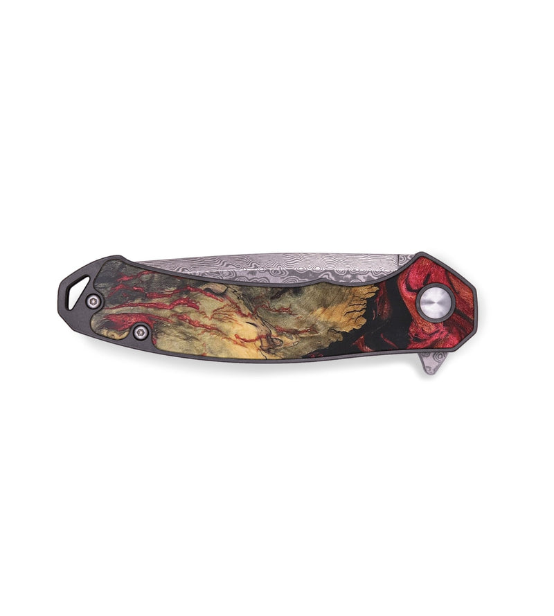 EDC Wood+Resin Pocket Knife - Lizbeth (Red, 686219)