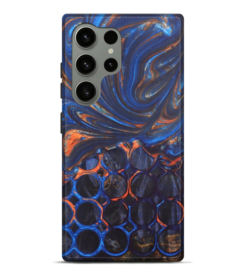 Galaxy S24 Ultra Wood+Resin Live Edge Phone Case - Jewel (Pattern, 686387)