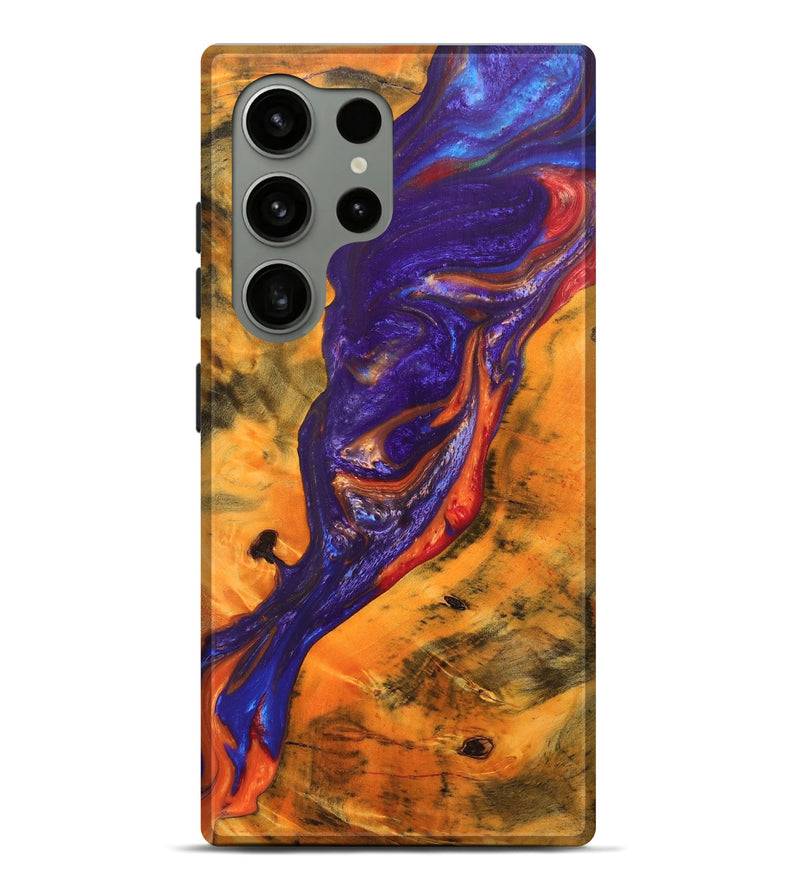 Galaxy S24 Ultra Wood+Resin Live Edge Phone Case - Willis (Purple, 686398)