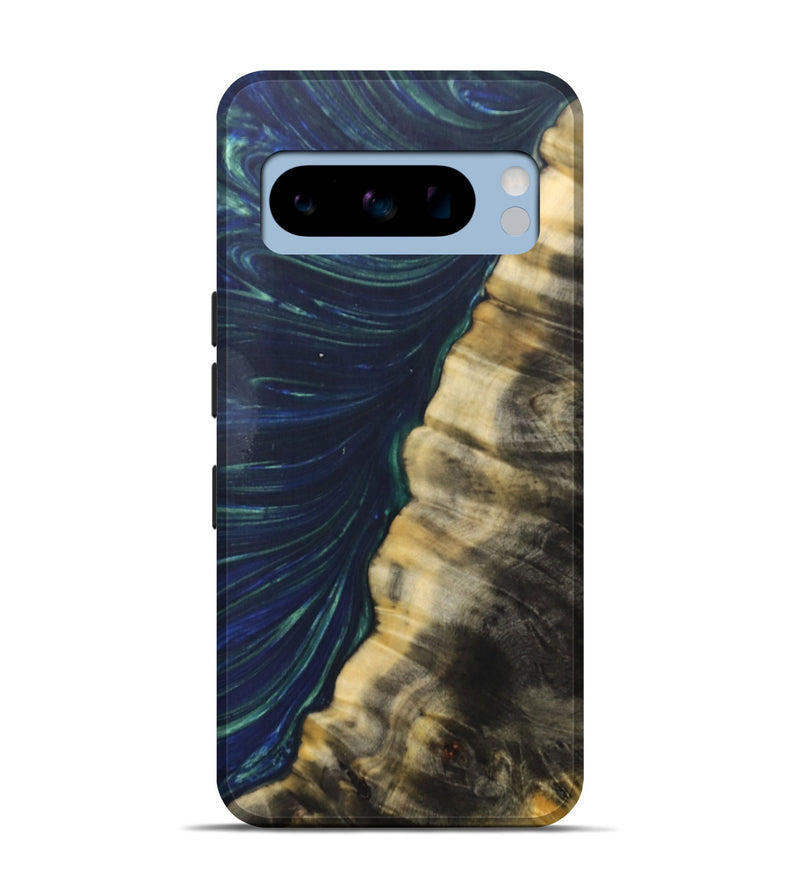 Pixel 8 Pro Wood+Resin Live Edge Phone Case - Sydney (Green, 686997)