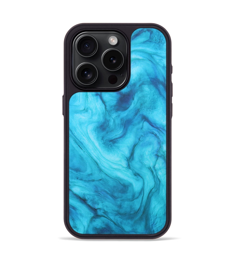 iPhone 15 Pro ResinArt Phone Case - Jade (Watercolor, 687704)
