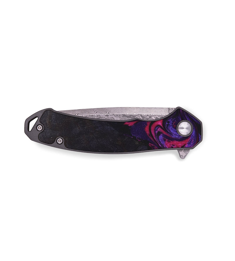 EDC Wood+Resin Pocket Knife - Juliana (Purple, 687760)