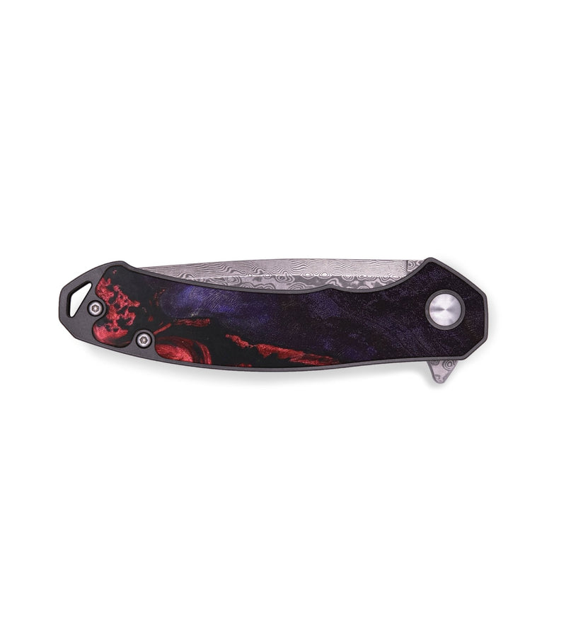 EDC Wood+Resin Pocket Knife - Phyllis (Red, 687780)
