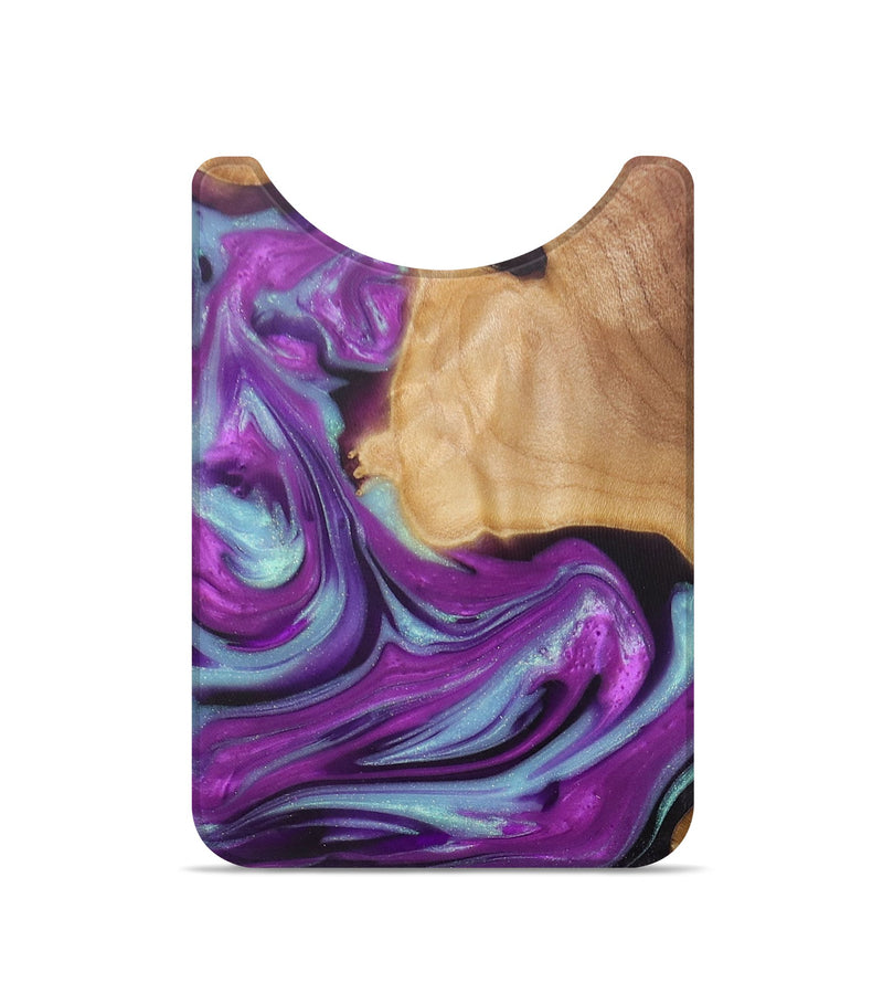 Live Edge Wood+Resin Wallet - Oaklynn (Purple, 688124)
