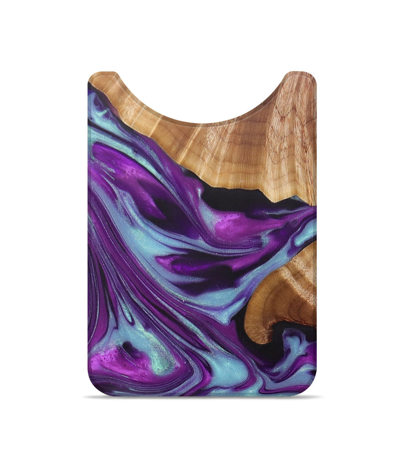 Live Edge Wood+Resin Wallet - Bonnie (Purple, 688125)