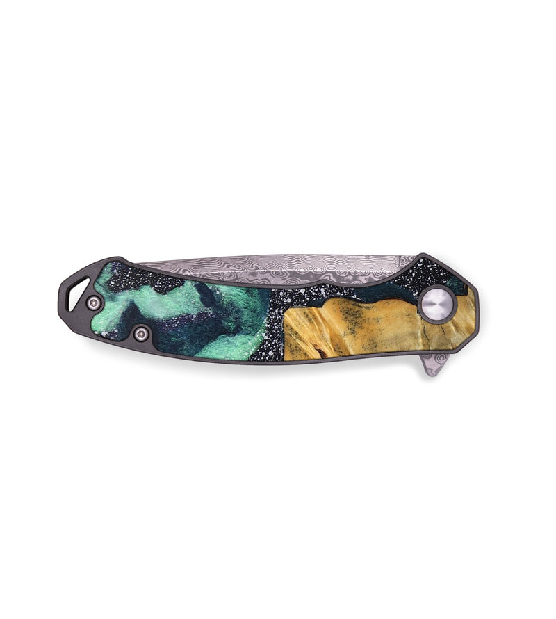 EDC Wood+Resin Pocket Knife - Yahir (Cosmos, 688153)