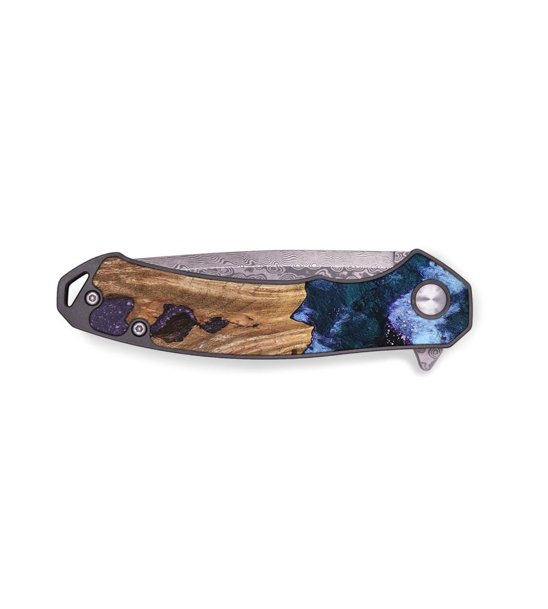 EDC Wood+Resin Pocket Knife - Brittany (Cosmos, 688158)