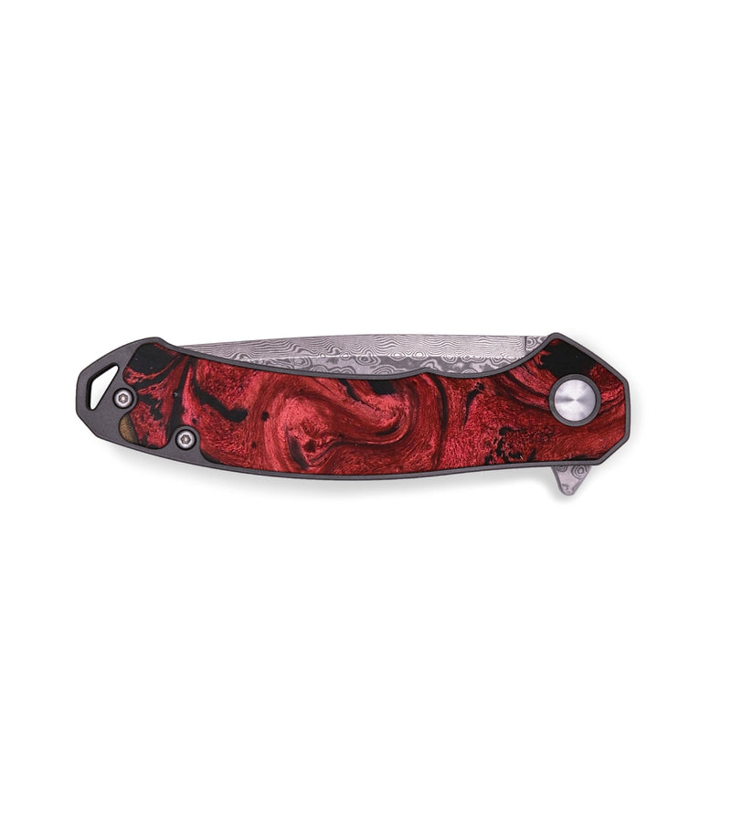 EDC Wood+Resin Pocket Knife - Conner (Red, 688159)