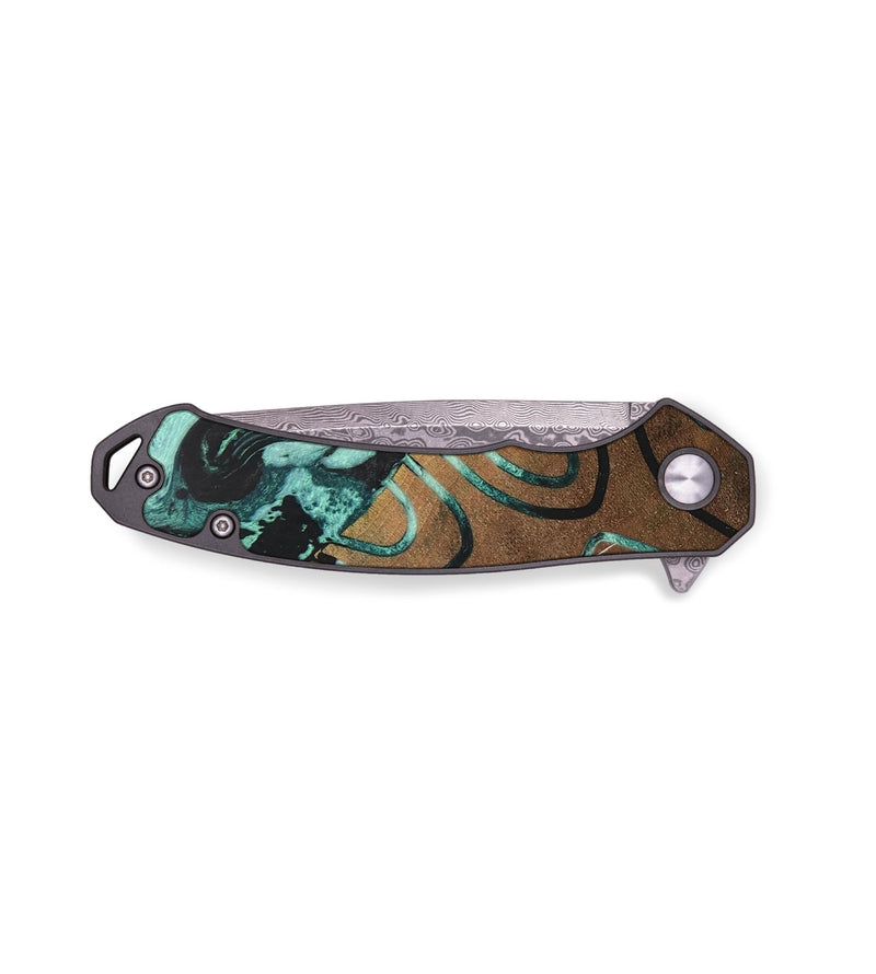 EDC Wood+Resin Pocket Knife - Pearl (Pattern, 688168)
