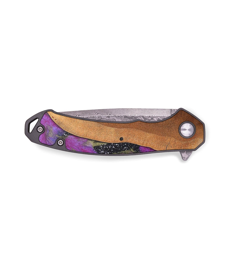 EDC Wood+Resin Pocket Knife - Asher (Cosmos, 688169)
