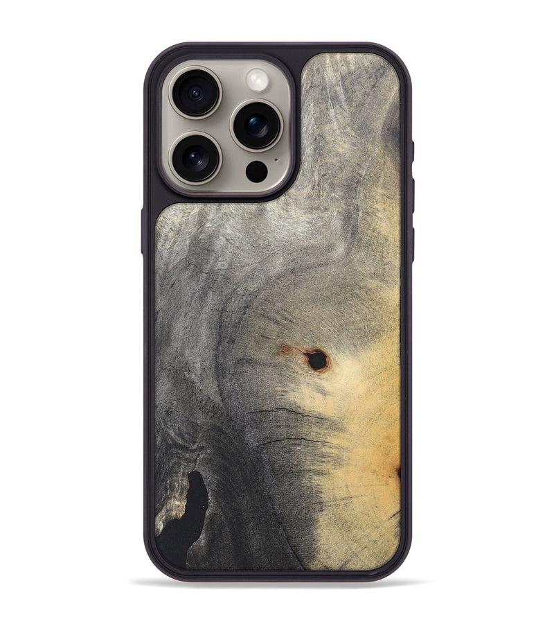 iPhone 15 Pro Max Wood+Resin Phone Case - Andy (Wood Burl, 688379)
