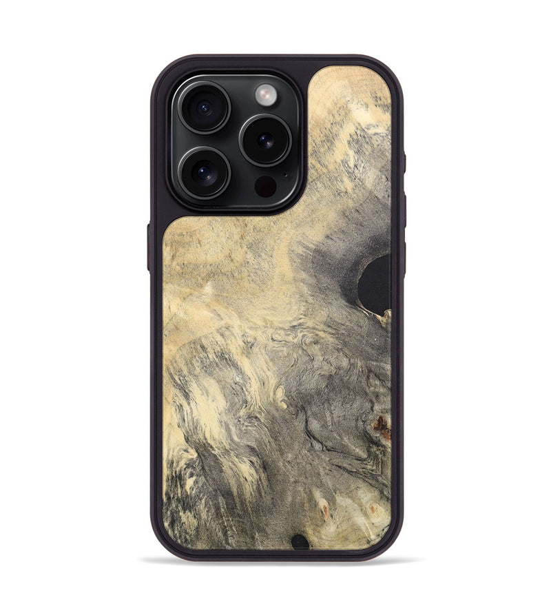 iPhone 15 Pro Wood+Resin Phone Case - Sade (Wood Burl, 688381)