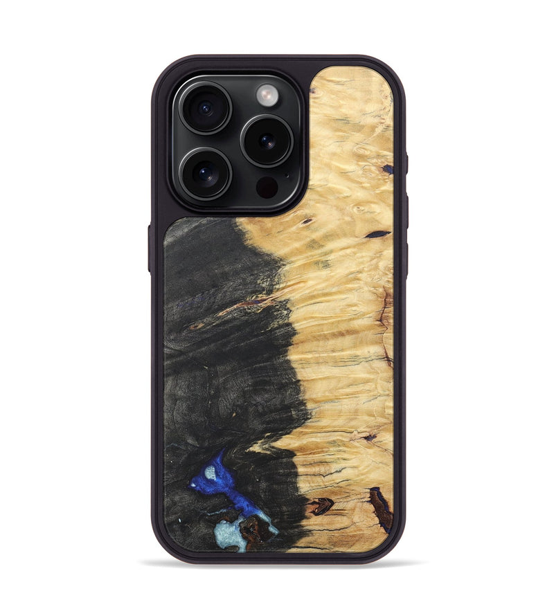 iPhone 15 Pro Wood+Resin Phone Case - Aylin (Wood Burl, 688383)
