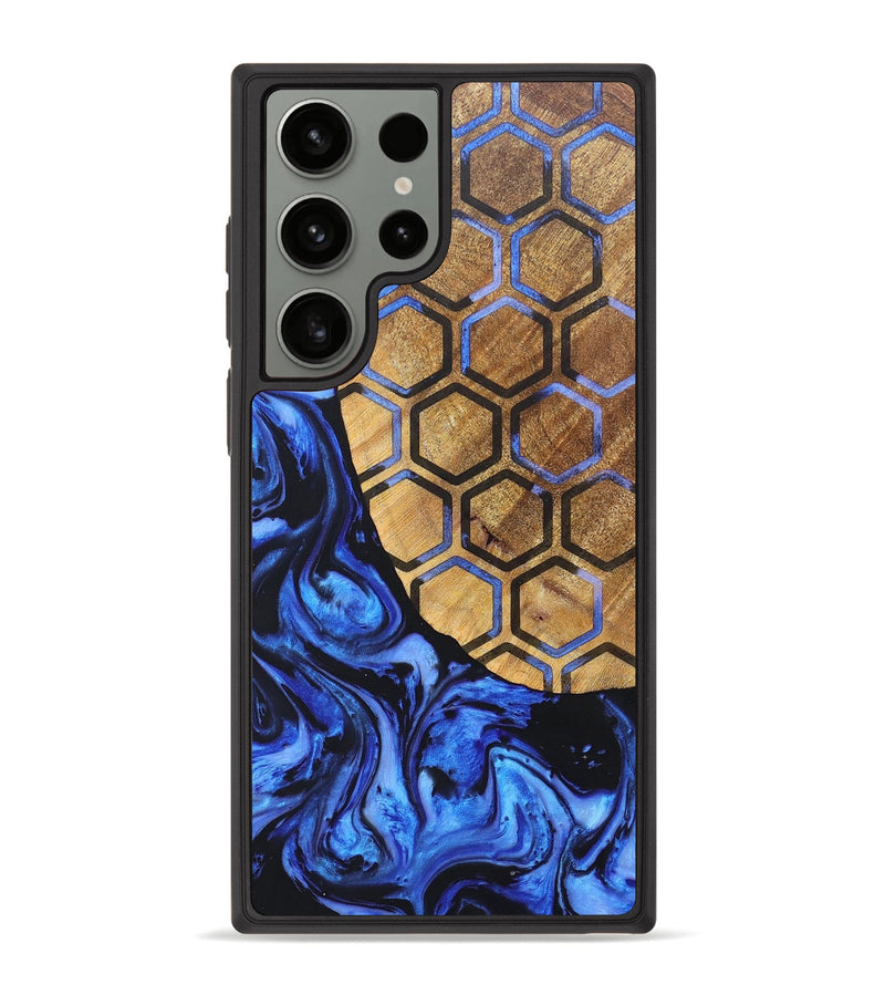 Galaxy S23 Ultra Wood+Resin Phone Case - William (Pattern, 688465)